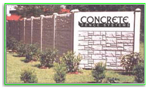 Concrete Fence Systems -- concrete screening systems